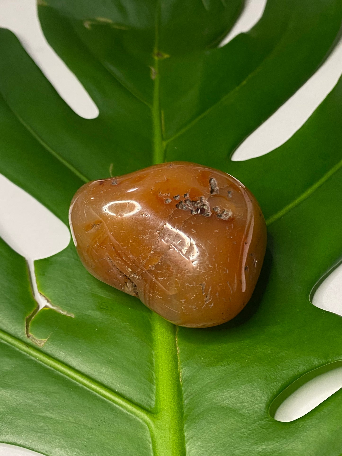 Carnelian Palm Stone