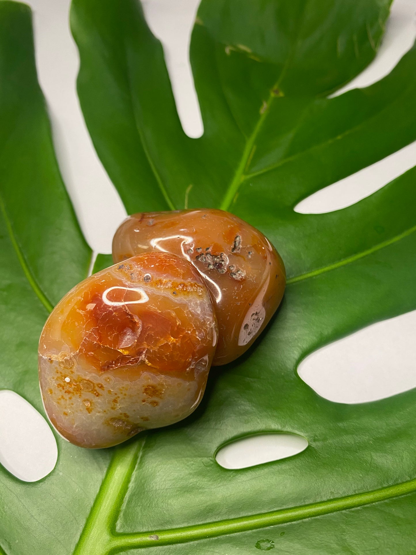 Carnelian Palm Stone