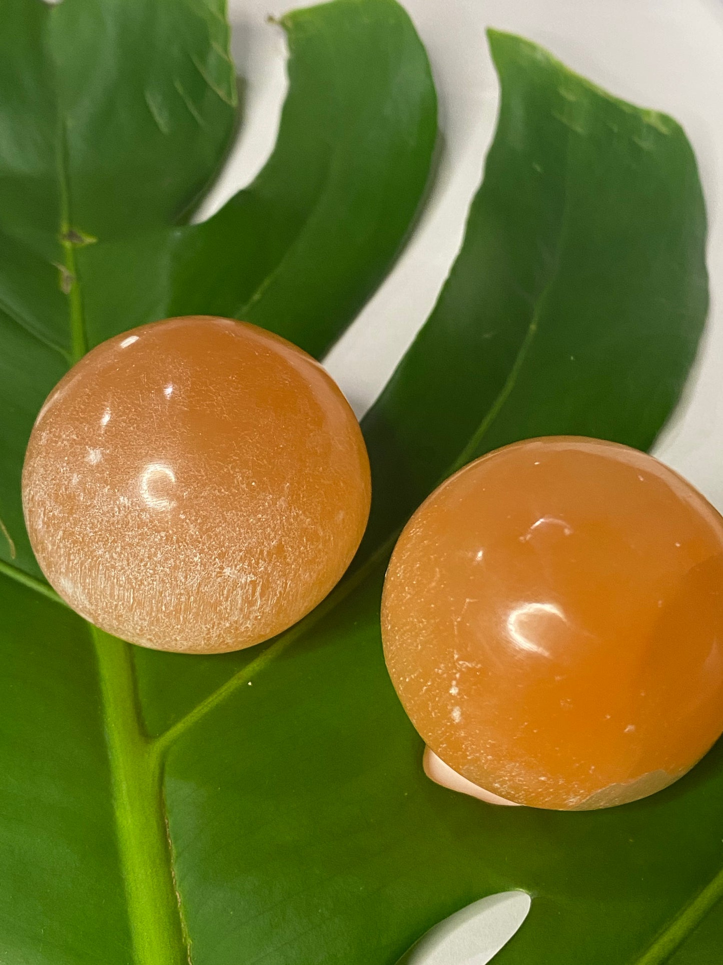 Orange Selenite Sphere