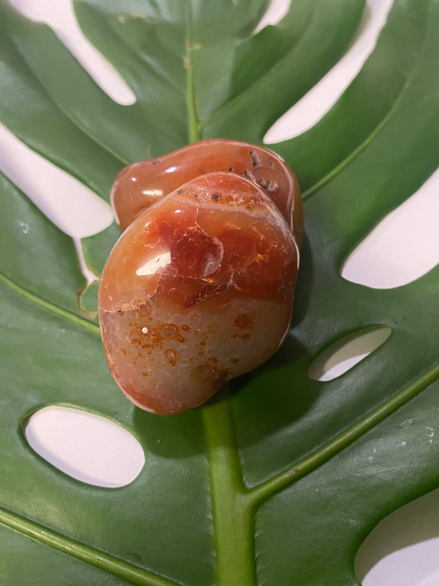 Carnelian Palm Stone